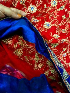 Red And Blue Gown Ethnic(Ramzan Clearance Sale)