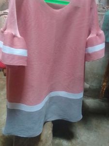 Color Block Tunic Top