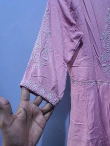 “Umbrella Kurta with Thread Embroidery | Palazzo &amp;
