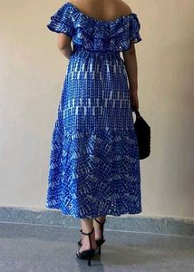 Off Shoulder Midi Dress