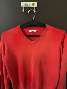 Marks&amp; Spencer Reddish Orange Sweater