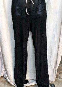 71511. Black Patterned Lounge Pants