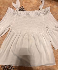 White Off-Shoulder Top