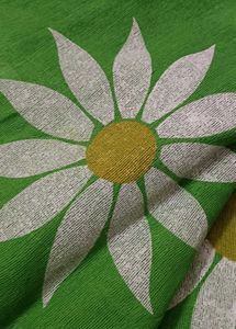 2 Shades Green 💚 Pure Cotton Saree