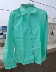 Sea Green Button-Down Shirt