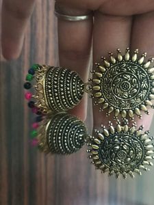 Jhumka Earrings - Indian Style