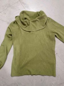 Green Turtleneck Sweater