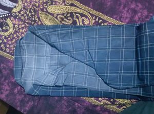 WROGN Men&#39;s LARGE Navy Blue Checkered Shirt