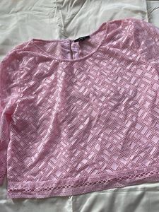 Pink Lace Top