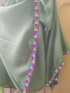 Olive Green Flowy Top