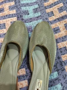 Silver Flats &amp; Sandals never used