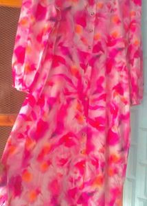 Floral Western Dress For Plus Size Women