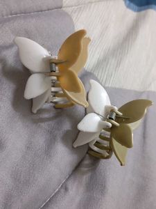 Butterfly Claw Hair Clips - Set of 2
