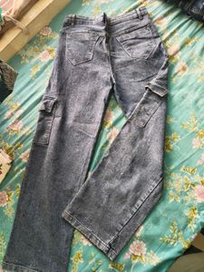 Blue Cargo Jeans for Women