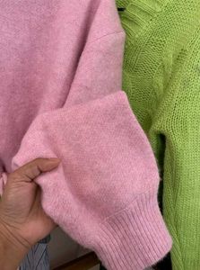 Pink Cropped Sweater