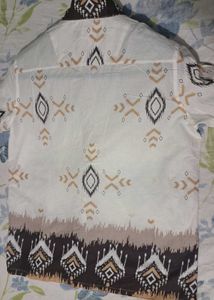 Patterned Button-Down Shirt