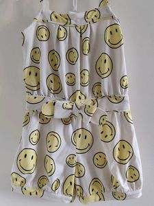 Cute Smiley Face Jumpsuit