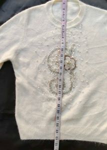 Embellished Knit Sweater