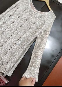 Cream Color Winter Top For Girl Or Woman 42 Bust