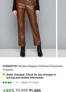 Chemistry Faux Leather Trouser