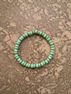 Pink Heishi Bead Bracelet