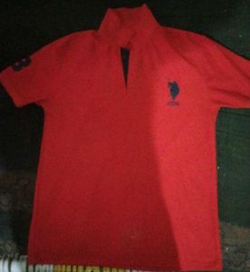 U.S. Polo Assn. Red PoloT-shirt XXL Size