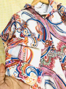 Paisley Print Top