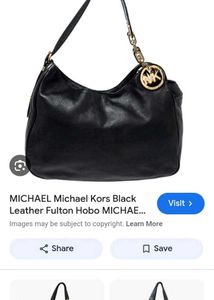 Black Leather Shoulder Bag
