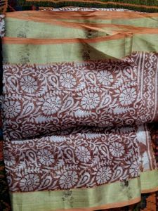Cotton silk saree