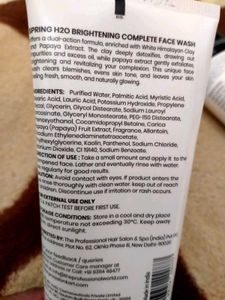 SpringH2O Brightening Face Wash