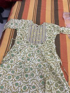 new Floral Print Anarkali Kurta