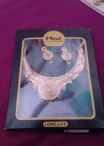 Royal Bridal Gold Plated Necklace Set ✨&#34;