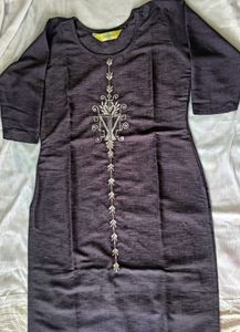 Embroidered Black Top