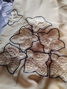PURE CHIFFON Embroidered SAREE
