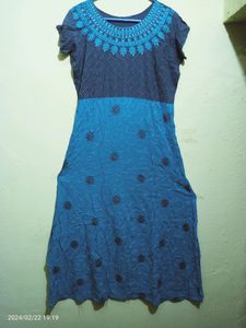 full embroidery work Kurti