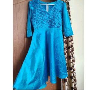 Satin Blue dress