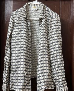 Silk Gingham Shirt