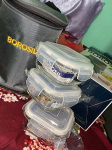 Borosil Glass Lunch Box❤️