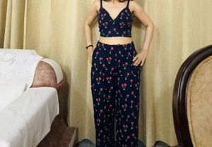 Cherry Print Trouser ( Find My Match In Listing)