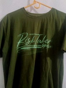 Olive Green Graphic Tee