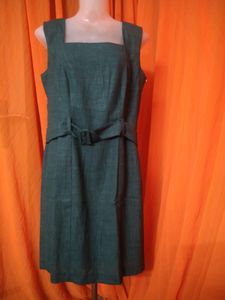 Vintage Green Belted Dress