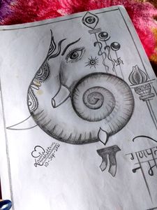 Ganesha Idol Sketch