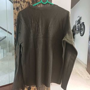 Olive Green Long Sleeve T-Shirt