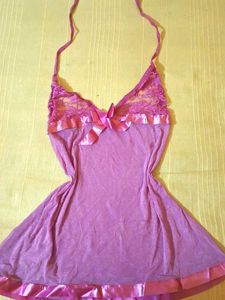 Pink Lace Babydoll Lingerie