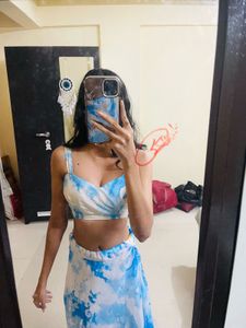 Tie-dye Lehenga Choli Set