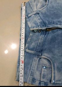 Skinny Jeans With Knee Pattern