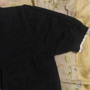 Black Knit Top