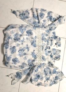 Floral Print Top For Girls