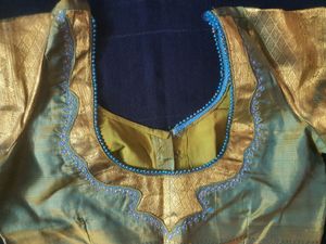 Kanjeevaram Silk Saree with Stiched Blouse
