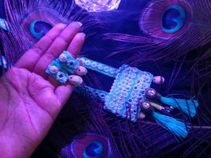 Beautiful And Elegant Sky Blue Long Necklace